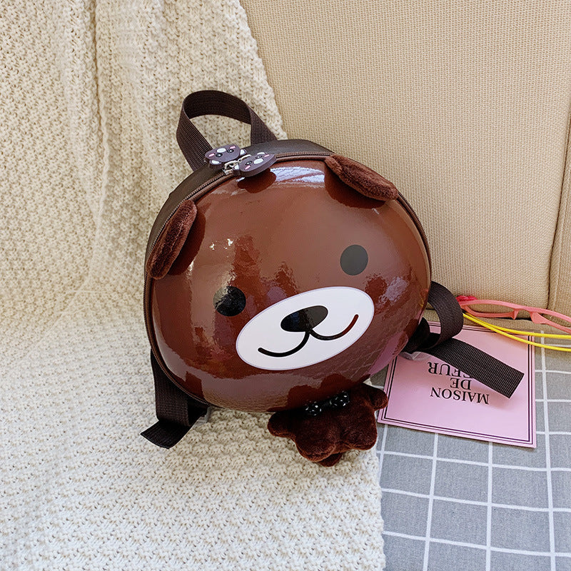 【20L以下】エッグシェル風 立体アニマル防水キッズリュック｜耐衝撃・耐摩耗で通園・おでかけが安心に整う（小サイズ）