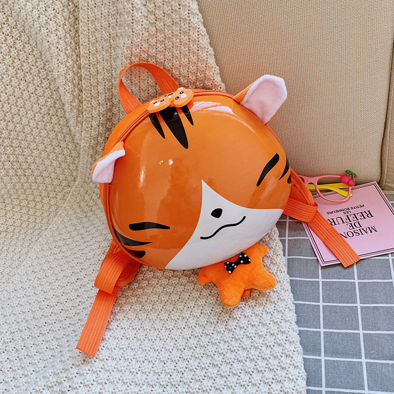 【20L以下】エッグシェル風 立体アニマル防水キッズリュック｜耐衝撃・耐摩耗で通園・おでかけが安心に整う（小サイズ）