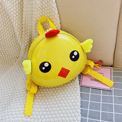 【20L以下】エッグシェル風 立体アニマル防水キッズリュック｜耐衝撃・耐摩耗で通園・おでかけが安心に整う（小サイズ）