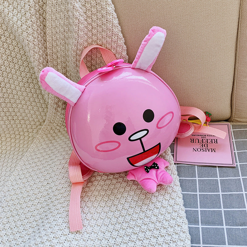 【20L以下】エッグシェル風 立体アニマル防水キッズリュック｜耐衝撃・耐摩耗で通園・おでかけが安心に整う（小サイズ）