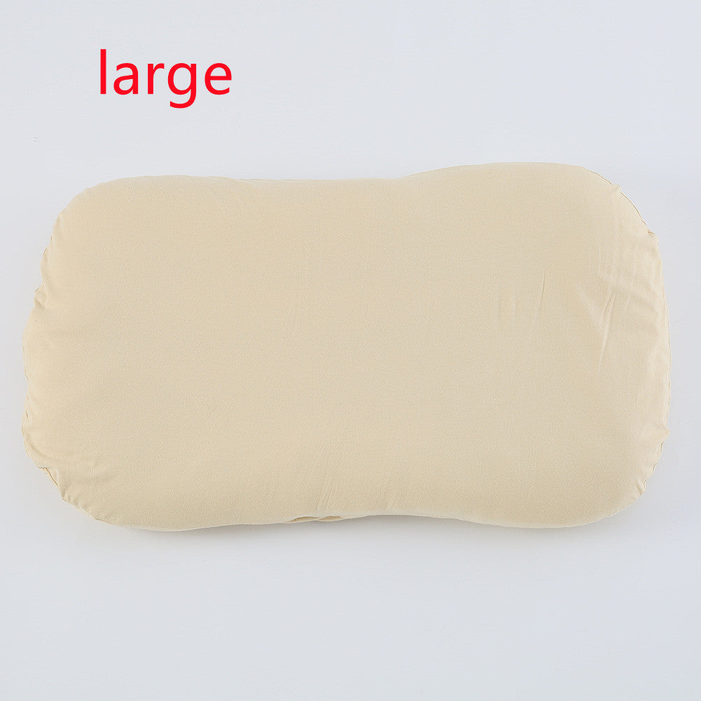 ベージュのベビーネストベッドを単体で撮影した商品正面写真
