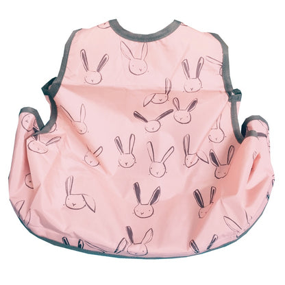 離乳食用の長袖防水スモック
