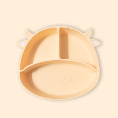 シリコン製の安全なベビーディナープレート
