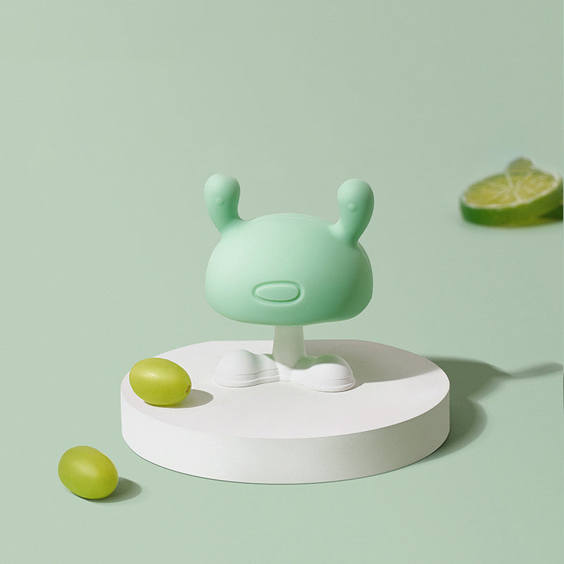 ハーディングパウダーカラーのキノコ型ベビー歯固め単体画像
