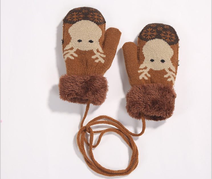 紐付きベビーミトンの全体レイアウト
