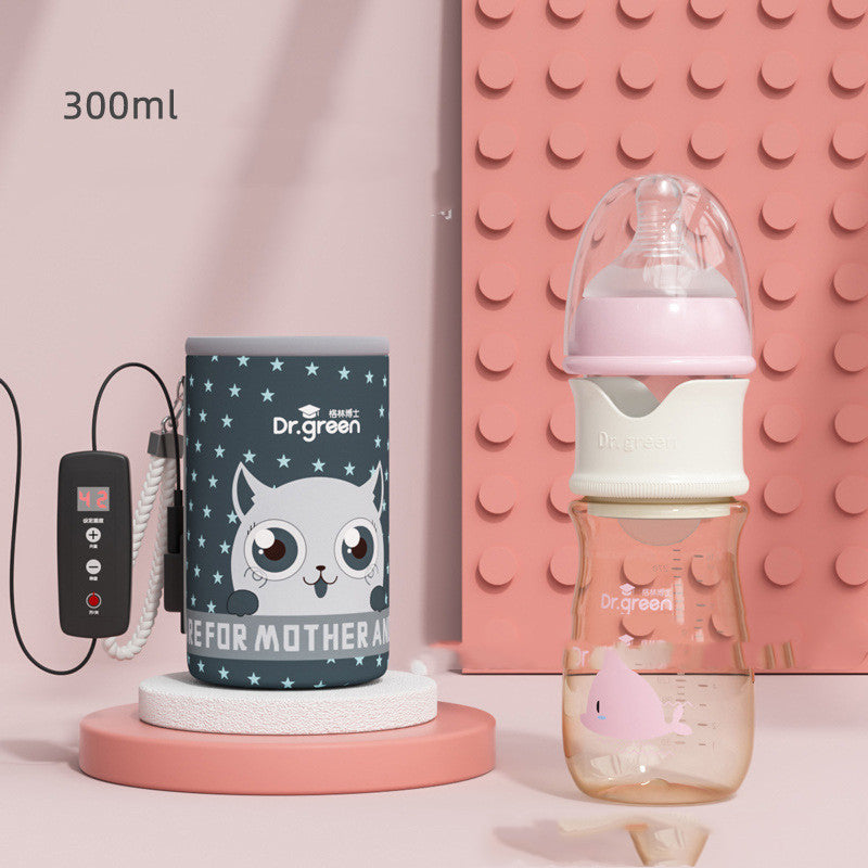 Dr. Greenデジタルディスプレイで温度管理できる哺乳瓶
