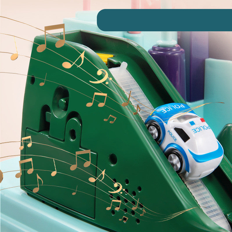 コンベアリフト風スロープ部分のクローズアップ
