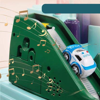 コンベアリフト風スロープ部分のクローズアップ
