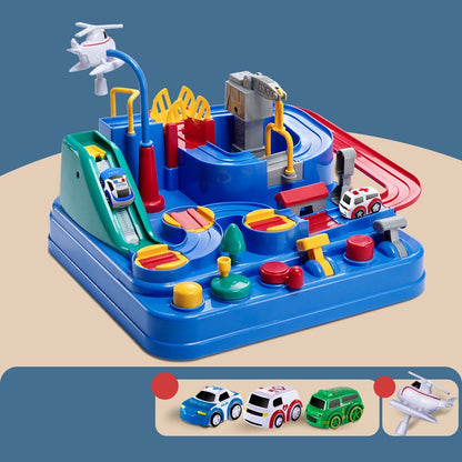 駐車場カートラック本体とミニカーの配置イメージ
