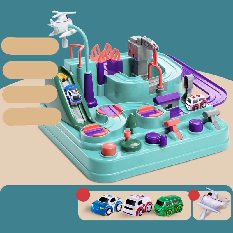 立体コースの流れが分かる斜めアングルの本体イメージ
