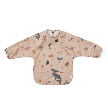 PU素材の質感アップ 水分をはじきやすい（防水PUビブ）
