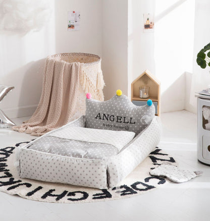 テキスタイル ポータブルベビーネスト｜3点セット 90×50×35cm