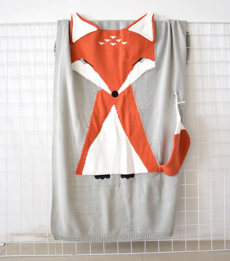 アクリルニットブランケット 73×110cm 仕上がりの全体バランス（ベビーブランケット）
