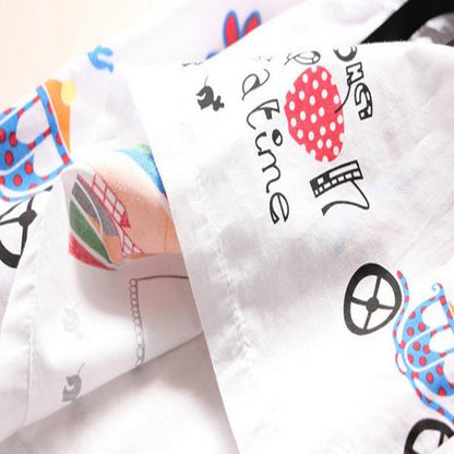 物語みたいなプリンセスプリントでおでかけが華やぐ 女の子ノースリーブワンピース デジタルプリント コットン 90~140cm