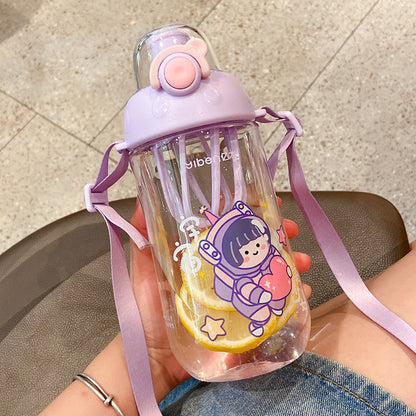 ランダムアクセサリー付きカートゥーンボトル
