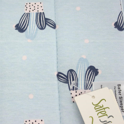 寝返り防止ポジショニングまくら 生地アップ ブルー柄（寝返り防止クッション）
