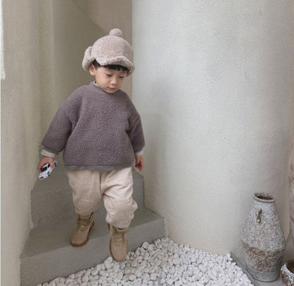 ひざパッチデザインのアップ
