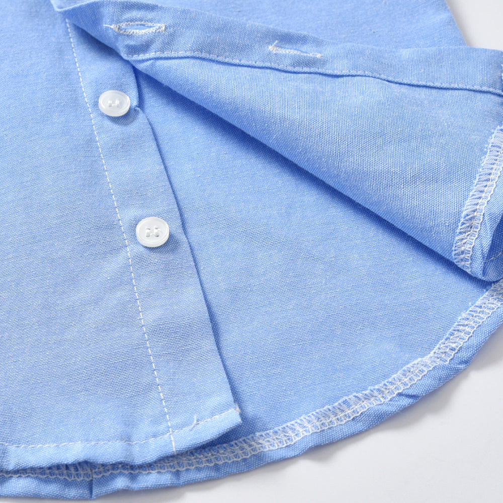 きちんと見えで秋冬のおでかけが決まる 男の子長袖フォーマルセット サスペンダーパンツ 蝶ネクタイ付き 無地デザイン 70~110cm