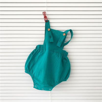 花柄ブラウスで上品にまとまる 女の子サロペットロンパースセット フラワー柄 半袖 薄手ソフト加工 66〜90cm