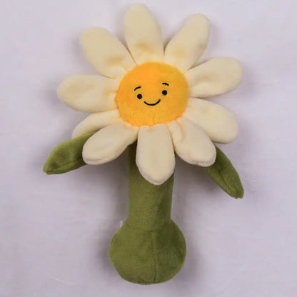 白い花と紫の花とひまわりBIBI笛ラトルを並べたセット商品写真  
