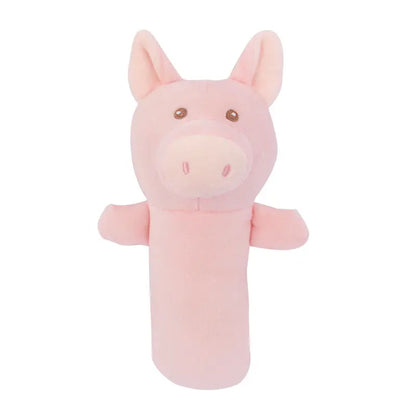 ブタのガラガラぬいぐるみラトルイメージ写真  
