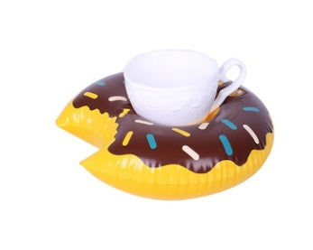 GoFloats インフレータブル プール用ドリンクホルダー｜ドーナツ・スワン・フラミンゴ他 12デザイン 水あそび小物