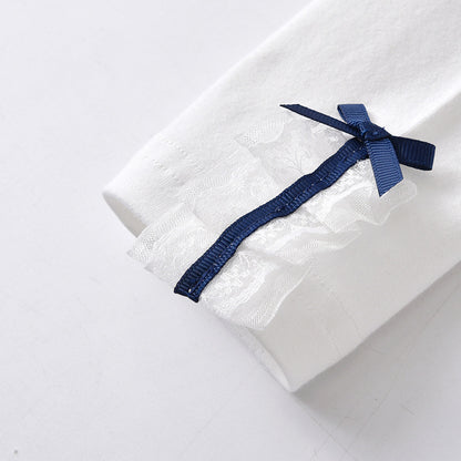 きちんと可愛いおでかけが叶う 女の子襟付きブラウス＆ロングパンツ2点セット イエローギンガムチェックリボンデザイン コットン 66~110cm