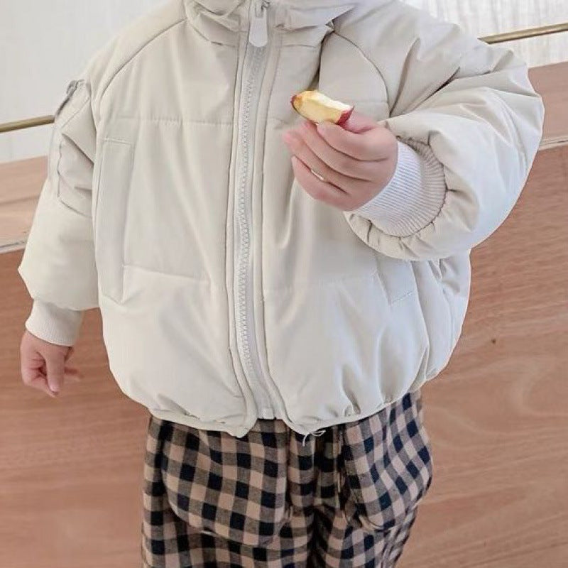 冬用ふわふわ裏地ベビーアウター
