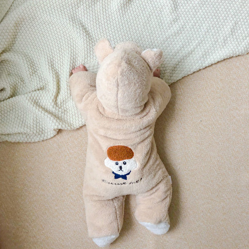 厚手生地のふんわりした質感が分かる再生繊維素材のアップ
