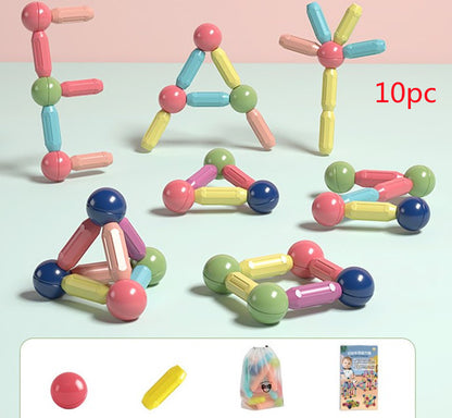 10ピース構成の磁石ロッドブロック作例イメージ
