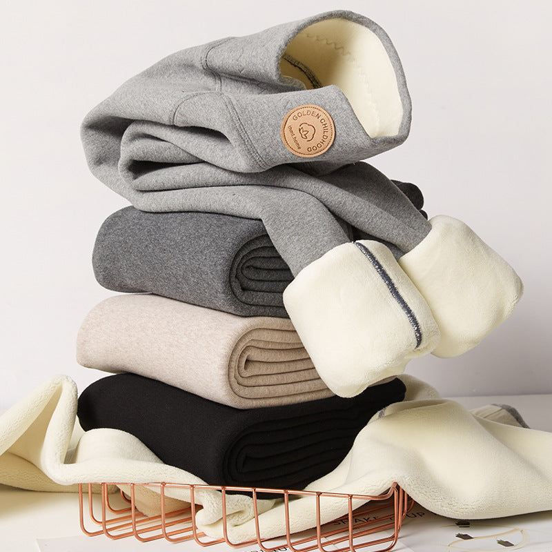 子供用極暖裏起毛防寒パンツの全体写真
