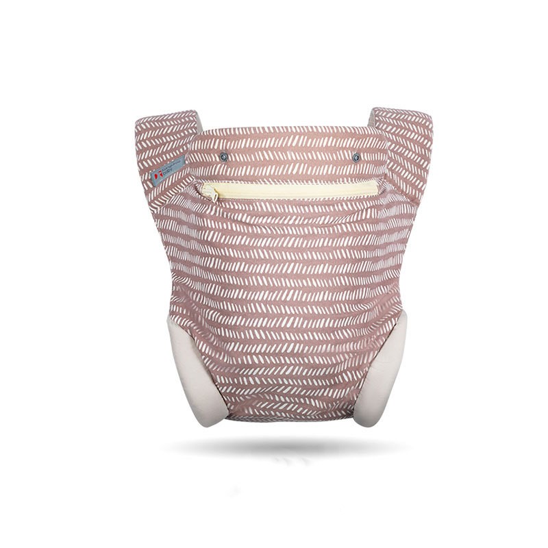 ダブルショルダー抱っこ紐 ピンク&ホワイト 本体イメージ（ベビーキャリア）
