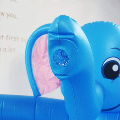 ホース接続スプレー付き エレファント ベビープール 152 x 152 x 74cm 324L 高密度PVC 0.25mm 水あそび用ラウンドプール