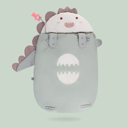 シルクライクコットン中綿のふんわり感が分かるベビー寝袋の断面アップ（シルクライク 中綿 ベビー寝袋）
