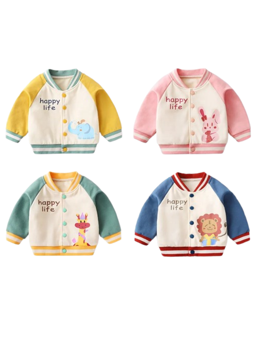 キッズベースボールジャケットのデザインバリエーション比較画像
