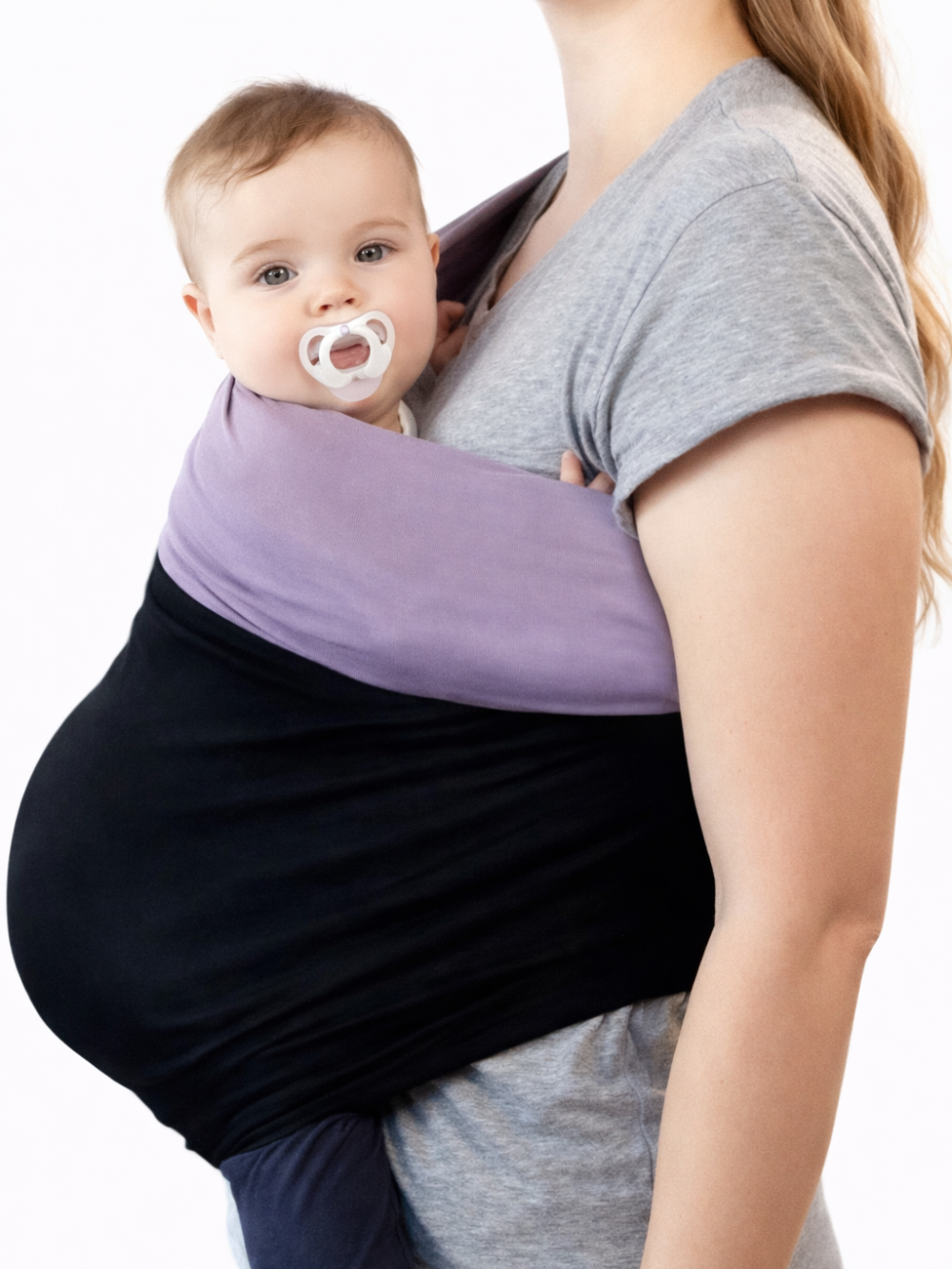 前抱きベビーラップ ブラック 本体イメージ（ベビーラップ）
