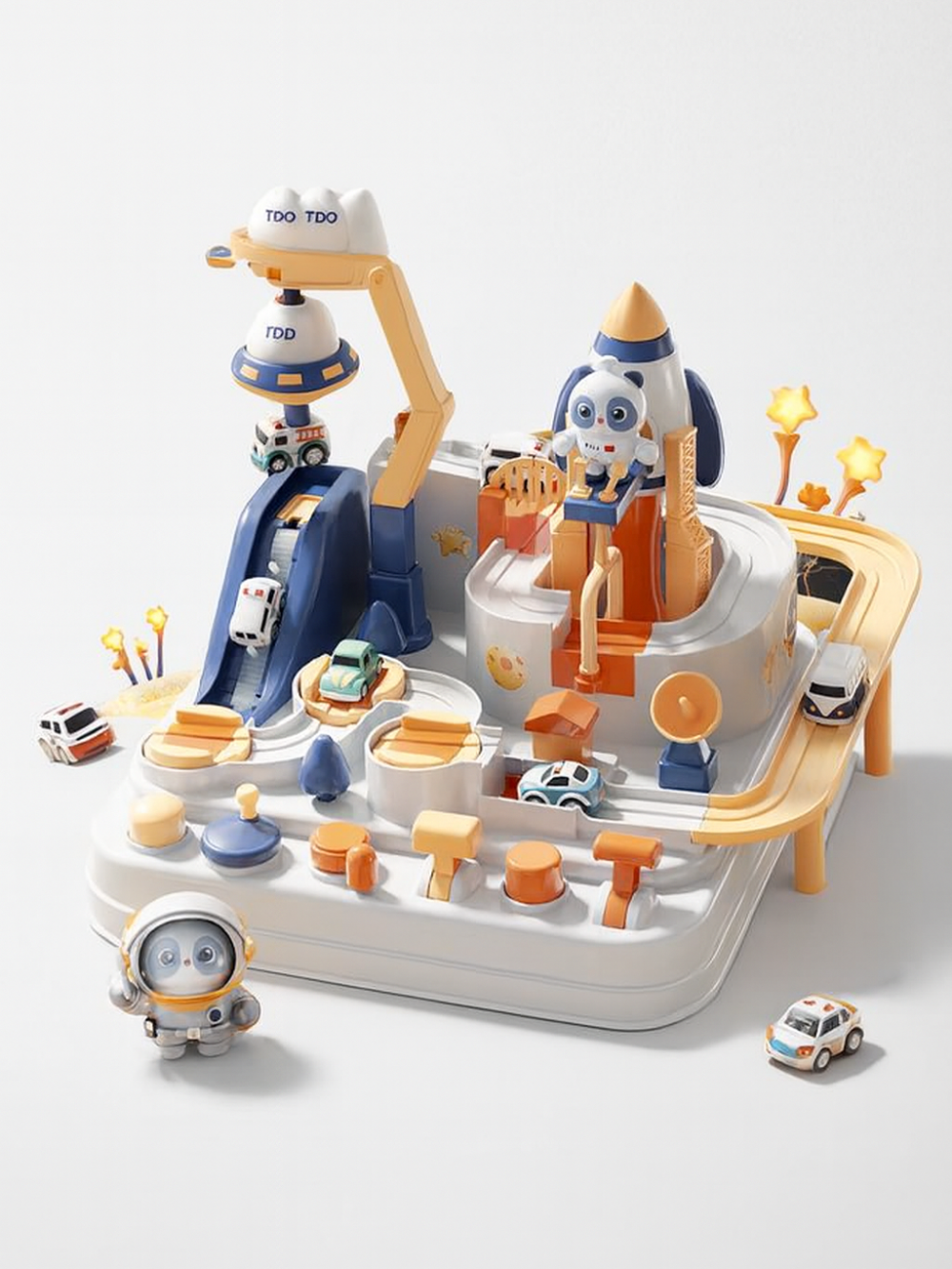 宇宙スペースアドベンチャー軌道カー トラックセット全体がわかる正面写真
