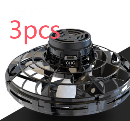 ミニフィンガーチップジャイロドローン UFOスピナー | 子供も大人も楽しめるRGBライト搭載フライングスピナー玩具 Mini Fingertip Gyro Interactive Drone Spinner Toy