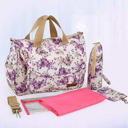 【防水プリント】マタニティバッグ ミディアムサイズ 外出・旅行の荷物をひとまとめにできるマザーズバッグ