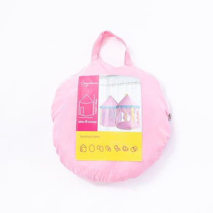 キッズテント 収納バッグ イメージ 持ち手付き ピンク
