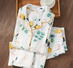 さらりと軽やかにくつろげる マタニティパジャマセット 前開き長袖 薄手ルームウェア M~XL