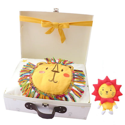 折りたたんだ状態のベビーブランケット
