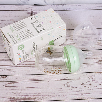 哺乳瓶パーツとパッケージのセット写真（授乳ボトル（哺乳瓶））
