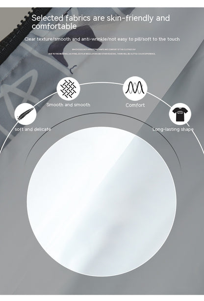 子ども用パンダ柄ジャケットに使用されたなめらかなポリエステル生地イメージ
