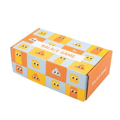 木製バランス積み木ゲームのカラーボックスパッケージ
