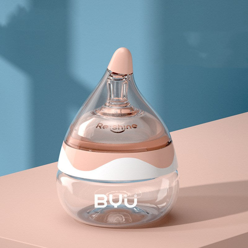 ファンパウダーの広口ガラス哺乳瓶 逆流防止バルブ付き（ガラス哺乳瓶・アンチコリック）
