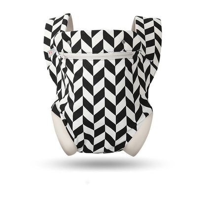 ダブルショルダー抱っこ紐 ブラック&ホワイト 本体イメージ（ベビーキャリア）
