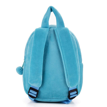 【高さ25cm×幅22cm】パンダフェイス ふわふわキッズリュック｜超やわらかクリスタル生地でおでかけが軽くなる