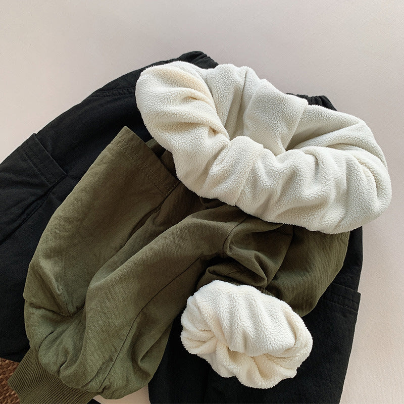 ワークウェア風デザインの幼児ボトムス
