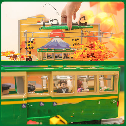 レールパーツと列車の接続部ディテール
